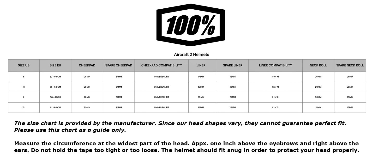 100-percent-aircraft-2-size-chart size chart