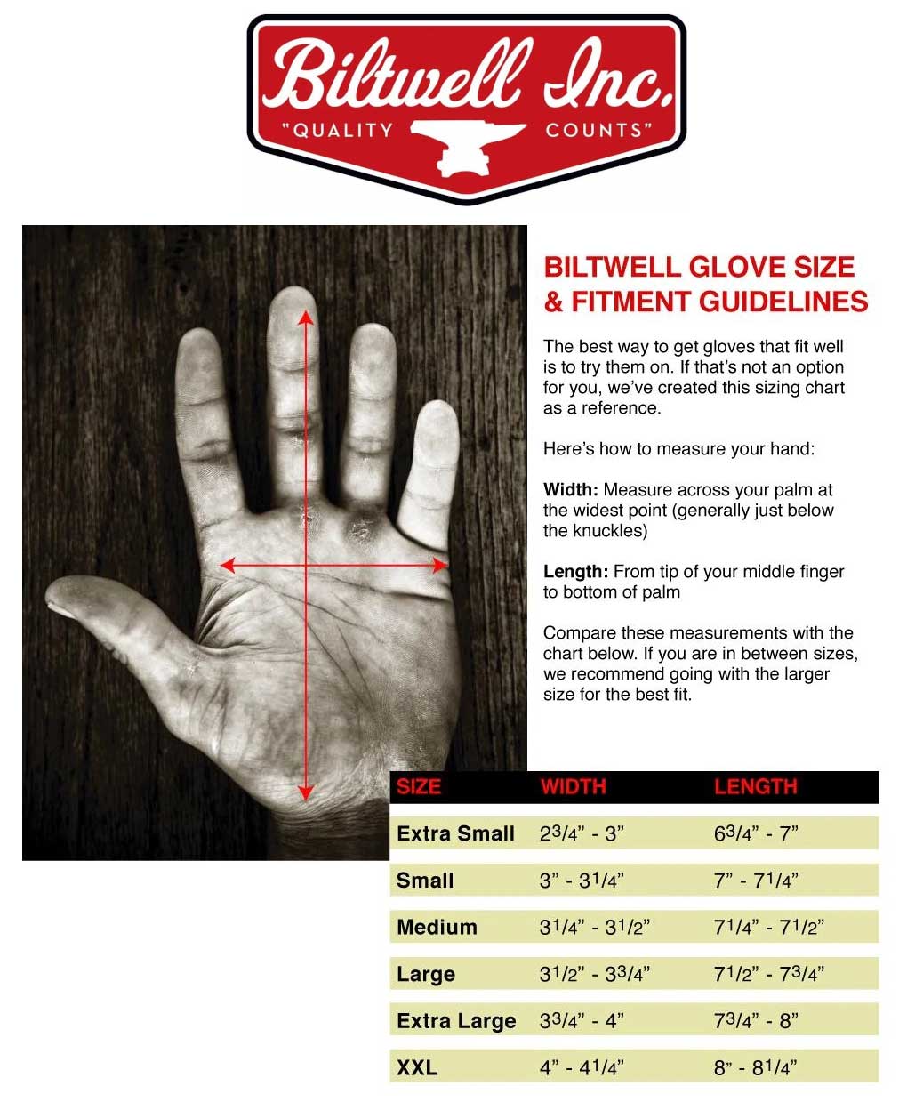 biltwell-gloves-size-chart size chart
