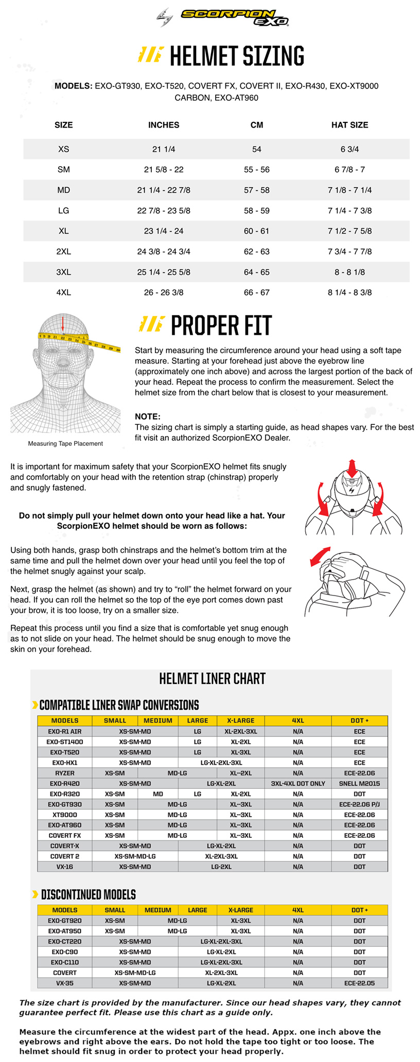 scorpion-gt930-t520-covert-fx-covert-2-r430-xt9000-carbon-at960-helmet-size-chart size chart